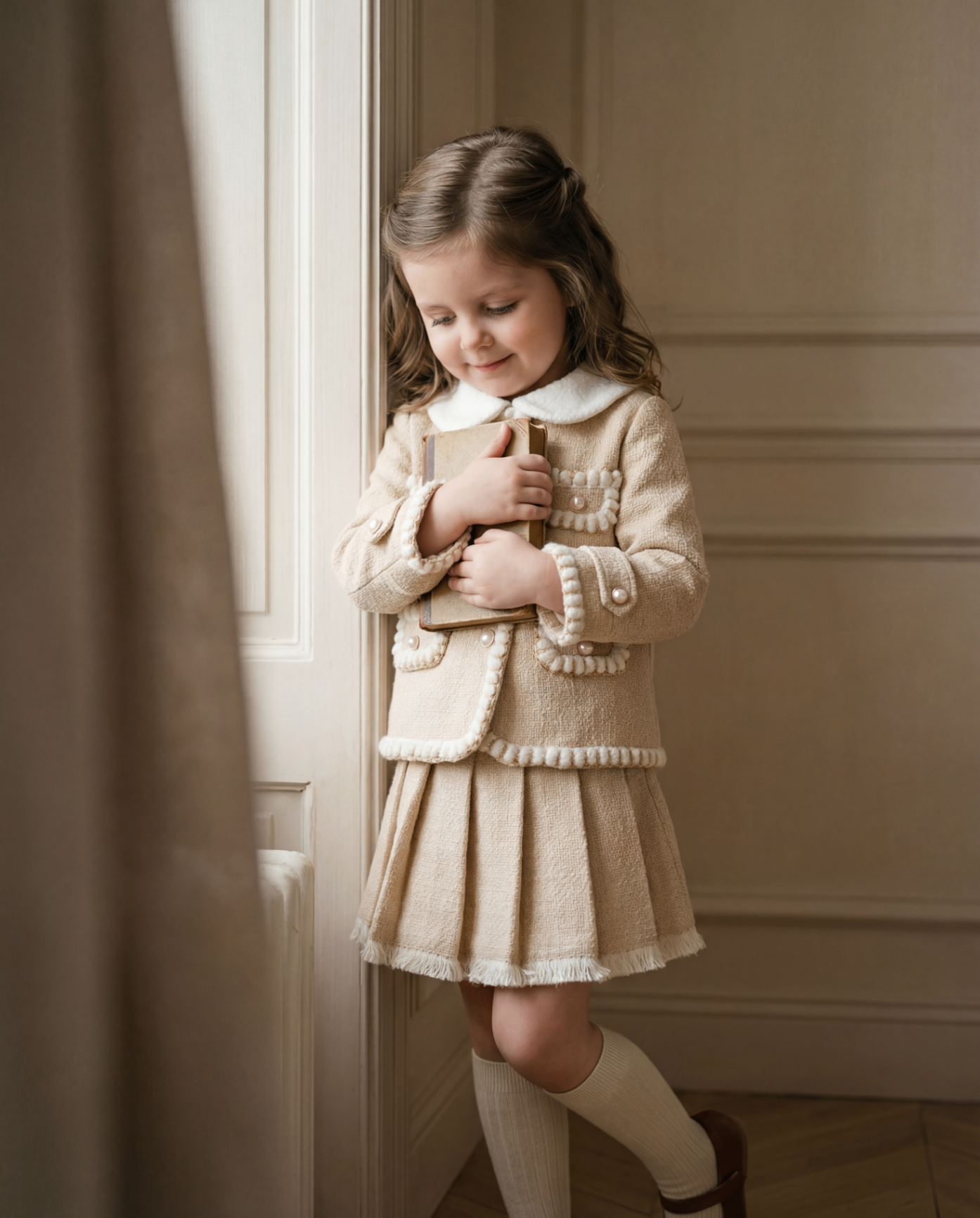 Clara in her bedroom with keepsake treasures