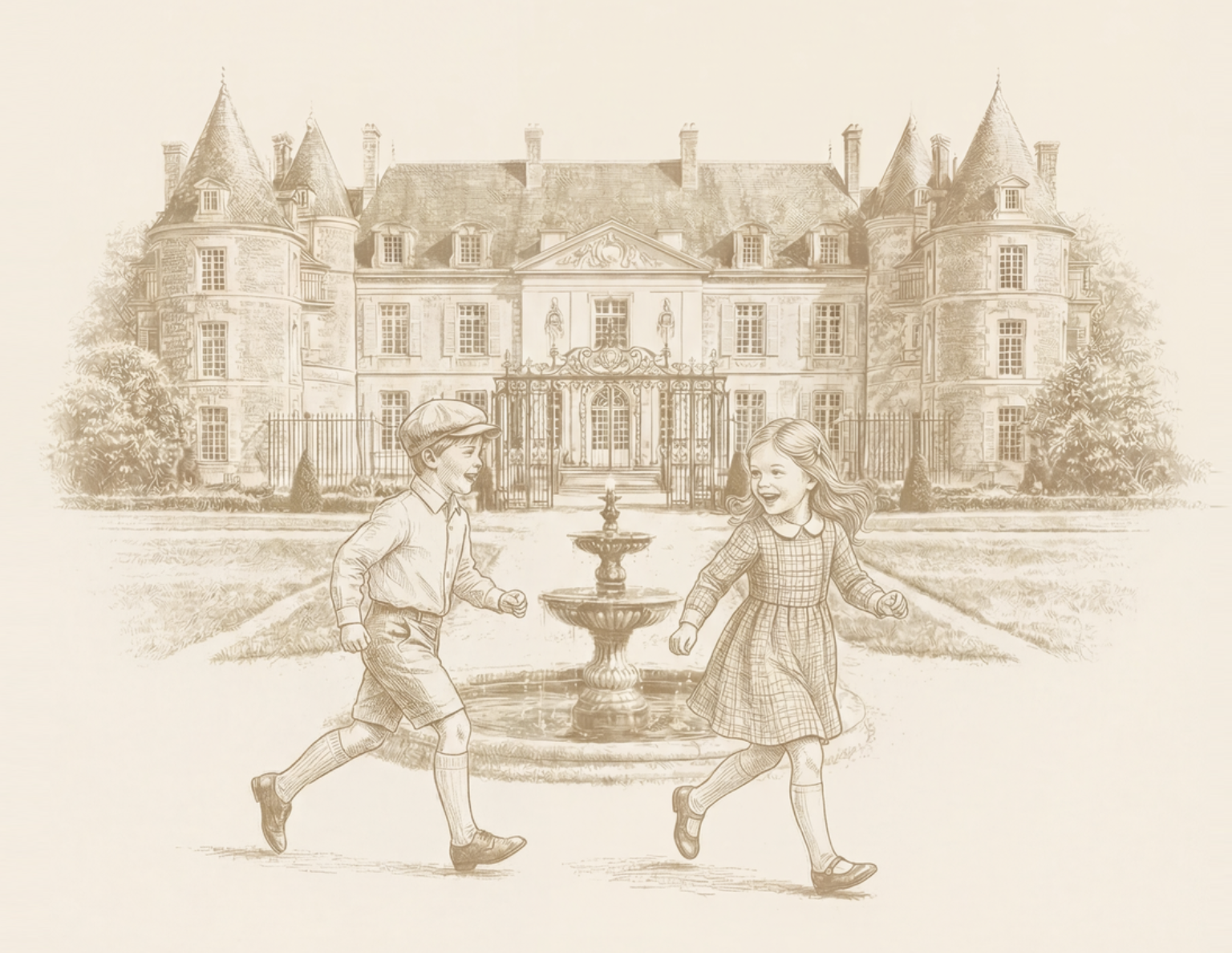 Petite Loom chateau illustration
